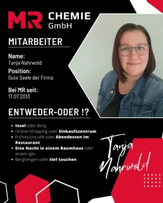 Tanja ist eine kreative und lebensfrohe Persönlichkeit, die mit ihrer positiven Einstellung begeistert. Wenn sie eine Superkraft wählen könnte, würde sie die Fähigkeit zu fliegen wählen, um die schönsten Orte der Welt zu entdecken. Ihr Traumreiseziel ist Griechenland – ein Land, das sie mit seiner atemberaubenden Schönheit, der faszinierenden Kultur und den herzlichen Menschen beeindruckt.

In ihrer Freizeit liebt Tanja es, zu häkeln und Zeit mit Familie und Freunden zu verbringen. Diese gemeinsamen Momente sind ihr besonders wichtig.
Ihr Lebensmotto lautet: „Gib ein Lächeln und bekomme eins zurück.“ Dieses Credo spiegelt ihre freundliche und mitfühlende Art wieder. Sollte sie im Lotto gewinnen, würde sie zuerst Familie, Freunde und Menschen in Not unterstützen.

Wenn Tanja die Welt für einen Tag regieren könnte, hätte sie ein großes Ziel: alle Kriege beenden und für Frieden sorgen. Und wenn sie eine Sportart bis zur Weltmeisterschaft betreiben könnte, wäre es Bogenschießen – eine Sportart, die Ruhe, Präzision und Konzentration vereint.
__________

Tanja is a creative and fun-loving personality who inspires with her positive attitude. If she could choose a superpower, she would choose the ability to fly to discover the most beautiful places in the world. Her dream destination is Greece - a country that impresses her with its breathtaking beauty, fascinating culture and warm people.
 
In her free time, Tanja loves to crochet and spend time with family and friends. These shared moments are particularly important to her. Her motto in life is: ‘Give a smile and get one back.’ This credo reflects her kind and compassionate nature. If she were to win the lottery, she would first support family, friends and people in need. 

If Tanja could rule the world for a day, she would have one big goal: to end all wars and ensure peace. And if she could play one sport all the way to the world championships, it would be archery - a sport that combines calm, precision and concentration.