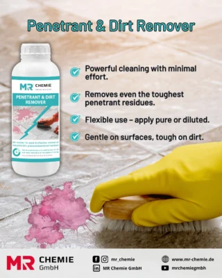 📊 Inventory time = time to get things in order! 
The annual stocktaking is just around the corner: shelves are counted, stock levels checked, and everything is reorganized. But let’s be honest – during inventory, you often notice more than just numbers. Oil stains, dust, dirt, and residues that have built up over the year also catch the eye.
That’s exactly where our MR® Penetrant & Dirt Remover SC 21 comes into play. Whether it’s dirty shelving, oily workshop floors, or penetrant residues at inspection areas – surfaces can be cleaned thoroughly and residue-free in just a few steps.
✨ Your benefits at a glance:
• Suitable for almost all sealed surfaces
• Powerful against oil, grease, dust, and dirt
• Reliably removes penetrant residues
This way, your inventory becomes not only a numbers check, but also the perfect opportunity to give your warehouse and workplace a fresh, clean look. Cleanliness creates clarity – and ensures a professional impression.
__________
📊 Inventurzeit = Überblick schaffen!
Bald ist es wieder soweit: In vielen Unternehmen steht die jährliche Inventur an. Regale werden gezählt, Bestände geprüft, Plätze neu sortiert. Doch Hand aufs Herz – beim Blick ins Lager oder in die Werkstatt fallen nicht nur Zahlen ins Auge, sondern oft auch Spuren aus dem Alltag: Öl, Fett, Staub und Rückstände, die sich über das Jahr hinweg angesammelt haben.
Genau hier kommt unser MR® Penetrant & Dirt Remover SC 21 ins Spiel. Ob verschmutzte Regalböden, verölte Werkstattflächen oder Rückstände von Eindringmitteln an Prüfplätzen – mit nur wenigen Handgriffen werden Oberflächen gründlich und rückstandsfrei sauber.
✨ Ihre Vorteile auf einen Blick:
• Vielseitig einsetzbar auf nahezu allen versiegelten Oberflächen
• Kraftvoll gegen Öl, Fett, Staub und Schmutz
• Entfernt zuverlässig auch Rückstände von Penetrant
So wird Ihre Inventur nicht nur zu einem Check der Zahlen, sondern auch zu einer Gelegenheit, Lager und Arbeitsumgebung auf Hochglanz zu bringen. Sauberkeit schafft Übersicht – und sorgt ganz nebenbei für ein professionelles Erscheinungsbild.
#mrchemie #smartandclean #inventorytime #industrialcleaning #ndt