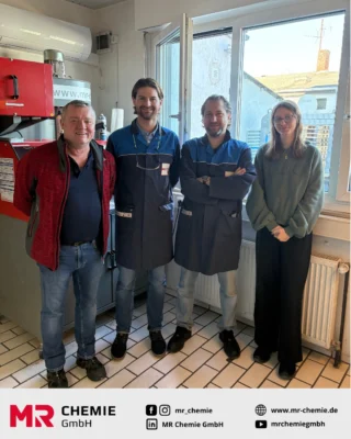 Strengthening expertise – directly through hands-on experience.

We were delighted to welcome Yannick Meister from Max C. Meister AG in Switzerland. As part of a practical training session, our Sales Manager Can Akkas and our Sales Representative Peter Renner showed participants how to use Penetrant Testing (PT) and Magnetic Particle Inspection (MPI) with products from MR Chemie – directly at the test bench and in real-world application.

Our trainee Alexia Jeglorz, also took the opportunity to deepen her knowledge through hands-on practice.

Many thanks to Max C. Meister AG for the visit and the open professional exchange!
_________

Fachwissen stärken – direkt aus der Praxis.

Wir freuen uns, Yannick Meister von der Max C. Meister AG aus der Schweiz bei uns begrüßt zu haben. Im Rahmen einer praxisnahen Schulung vermittelten unser Vertriebsleiter Can Akkas und unser Außendienstmitarbeiter Peter Renner die Anwendung der Eindringprüfung (PT) und Magnetpulverprüfung (MT) mit Produkten von MR Chemie – direkt am Prüfstand, direkt im Einsatz.

Unsere Auszubildende Alexia Jeglorz nutzte die Gelegenheit, ihr Wissen in der Praxis zu vertiefen.

Vielen Dank an die Max C. Meister AG für den Besuch und den offenen fachlichen Austausch!

#ndt #mrchemie #schulung #pt #mt #qualityassurance #training