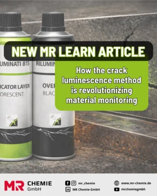 New MR Learn article!

Cracks are among the most critical weak points in industry and infrastructure.
But how can their formation and development be reliably monitored—without constantly performing new tests?

Our new technical article on the Riluminati crack luminescence method addresses precisely this question.

An innovative approach that complements classic testing methods and opens up new perspectives for modern monitoring.

🔍 Technically sound. Practical. Future-oriented.
➡️ Read now! https://www.mr-chemie.de/en/riluminati-how-the-crack-luminescence-method-is-revolutionizing-material-monitoring/
__________

Neuer MR Learn Beitrag

Risse zählen zu den kritischsten Schwachstellen in Industrie und Infrastruktur.
Doch wie lässt sich ihre Entstehung und Entwicklung zuverlässig überwachen – ohne permanent neue Prüfungen?

Genau dieser Frage widmet sich unser neuer Fachartikel zum Risslumineszenz-Verfahren Riluminati.
Ein innovativer Ansatz, der klassische Prüfmethoden ergänzt und neue Perspektiven für modernes Monitoring eröffnet.

🔍 Fachlich fundiert. Praxisnah. Zukunftsorientiert.
➡️ Jetzt lesen! https://www.mr-chemie.de/riluminati-wie-das-risslumineszenz-verfahren-die-materialueberwachung-revolutioniert/

#mrlearn #mrchemie #riluminati #ai