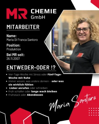 Today we meet Maria, or Mariella as most people call her.

If Mariella could have a superpower, it would be flying, simply to see the whole world and discover new perspectives. Her dream destination is Thailand, a childhood dream that has stayed with her to this day. Three wishes come to her mind immediately: staying healthy forever, ending world hunger and living in a world without war. She enjoys spending time with her grandchildren most of all, because moments together are priceless to her.

If she won the lottery, Mariella would buy a villa without hesitation. Her life motto is as simple as it is honest: good humour. If Mariella could compete in a sport at world-championship level, it would be handball. If she opened her own restaurant, pasta would be at the top of the menu. With unlimited time, she would travel the world without haste and without a fixed plan. And if there were a machine that could make anything, she would build a healing machine – a cure for every disease.
__________

Heute lernen wir Maria kennen oder wie sie die meisten nennen: Mariella.

Wenn Mariella eine Superkraft haben könnte, wäre es das Fliegen, um die ganze Welt zu sehen und neue Perspektiven zu entdecken. Ihr Traum-Reiseziel ist Thailand, ein Kindheitstraum, der sie bis heute begleitet. Drei Wünsche wären für sie sofort klar: für immer gesund bleiben, den Welthunger beseitigen und eine Welt ohne Kriege erleben. Am meisten Freude bereitet ihr die Zeit mit ihren Enkelkindern, denn gemeinsame Momente sind für sie unbezahlbar.

Sollte sie im Lotto gewinnen, würde Mariella ohne Zögern eine Villa kaufen. Ihr Lebensmotto ist dabei so einfach wie ehrlich: Gute Laune. Wenn sie eine Sportart bis zur Weltmeisterschaft betreiben könnte, wäre es Handball. Würde Mariella ein eigenes Restaurant eröffnen, stünde Pasta ganz oben auf der Karte. Mit unbegrenzter Zeit würde sie die ganze Welt bereisen – ohne Eile und ohne festen Plan. Und wenn es eine Maschine gäbe, die alles herstellen kann, würde sie zuerst eine Heilmaschine bauen – ein Heilmittel für jede Krankheit.