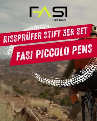 Sicherheit beginnt beim Rahmen.

Der Fahrradbike-Shop FASI Bike hat unsere Piccolo Pens zur Rissprüfung von Fahrradrahmen jetzt neu im Sortiment. Damit können hoch beanspruchte Fahrräder wie E-Bikes, Mountainbikes oder Rennräder schnell und zuverlässig auf feine Risse an potenziellen Schwachstellen überprüft werden.

Warum ist das wichtig?

Kleine, unsichtbare Risse im Material können sich durch Belastung vergrößern – und im schlimmsten Fall zu einem Rahmenbruch führen. Eine regelmäßige Kontrolle erhöht die Sicherheit und sorgt für ein gutes Gefühl bei jeder Fahrt.

So funktioniert die Prüfung – einfach und effektiv:

👉 Reiniger auftragen – die Oberfläche wird gründlich an den Prüfstellen von Fett und Verunreinigungen gesäubert.
👉 Penetrant auftragen – die Flüssigkeit zieht selbst in kleinste Risse ein.
👉 Entwickler auftragen – mögliche Schäden werden sichtbar gemacht (rot-weiß).

So lassen sich selbst feine Materialfehler erkennen, bevor sie zum Risiko werden.

Jetzt mehr erfahren und direkt im Shop informieren:
www.fasi-bike.de/FASI-Picolo-Pens-Risspruefer-Stift-3er-Set.htm?a=article&ProdNr=102230124
