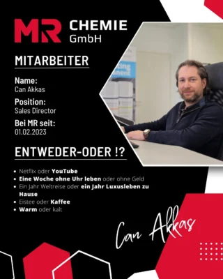 We’d like to introduce you to Can.

If Can had three wishes, he would wish above all for good health, happiness, and plenty of time with his family and friends. It is particularly important to him that his family and friends are doing well and are healthy and happy.

His life motto, “The journey is the destination”, shapes his outlook – for him, it’s not just about reaching the destination, but above all about the experiences you gather along the way.

If Can had the chance to live in another country for a year, he would choose Greece, as he is particularly drawn to the unique way of life, the positive atmosphere and the openness of the people there.

At the same time, Can also shows his practical side: with a machine capable of making anything, he would first develop a robot to take care of the housework for him – leaving him more time for the important things in life.

__________

Im Folgenden stellen wir euch Can vor.

Wenn Can drei Wünsche frei hätte, würde er sich vor allem Gesundheit, Glück sowie ausreichend Zeit mit seiner Familie und seinen Freunden wünschen. Besonders am Herzen liegt ihm dabei, dass es seiner Familie und seinen Freunden gut geht und sie gesund und glücklich sind.

Sein Lebensmotto „Der Weg ist das Ziel“ bestimmt seine Sichtweise – für ihn geht es nicht nur um das Ankommen, sondern vor allem um die Erfahrungen, die man unterwegs sammelt.

Wenn Can die Möglichkeit hätte, für ein Jahr in einem anderen Land zu leben, würde er sich für Griechenland entscheiden, da ihn die besondere Lebensart, die positive Stimmung und die Offenheit der Menschen besonders ansprechen.

Zugleich zeigt sich Can auch von seiner praktischen Seite: Mit einer Maschine, die alles herstellen kann, würde er sich zuerst einen Roboter entwickeln, der ihm die Hausarbeit abnimmt – so bleibt ihm mehr Zeit für die wichtigen Dinge im Leben.