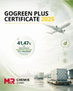 🌍 Sustainability is built through many small steps.
It is the many small decisions that add up to make a difference. One of them concerns our air freight shipments.

When products need to reach our customers quickly, air freight cannot always be avoided. That makes it even more important to take responsibility where we can make an impact.

Our DHL GoGreen Plus Certificate for 2025 confirms:

✈️ 41.47% reduction in transport-related CO₂e emissions compared to standard air freight.

🌱 44.4% Sustainable Aviation Fuel (SAF) – produced from certified used cooking oil (palm oil free).

This is another step on our journey to integrate sustainability throughout our supply chain. Because progress rarely comes from one major decision, but from many small ones that are implemented consistently.
________

🌍 Nachhaltigkeit entsteht mit vielen kleinen Schritten.
Es sind viele kleine Entscheidungen, die in Summe einen Unterschied machen. Eine davon betrifft unseren Luftfrachtversand.

Wenn Produkte schnell beim Kunden sein müssen, lässt sich Luftfracht nicht immer vermeiden. Umso wichtiger ist es, dort Verantwortung zu übernehmen, wo wir Einfluss haben.

Unser DHL GoGreen Plus Zertifikat für 2025 bestätigt:

✈️ 41,47 % Reduktion der transportbezogenen CO₂e-Emissionen im Vergleich zum Standard-Lufttransport.

🌱 44,4 % Sustainable Aviation Fuel (SAF) – hergestellt aus zertifiziertem Altspeiseöl (ohne Palmöl).

Diese Maßnahme ist ein weiterer Schritt auf unserem Weg, Nachhaltigkeit auch in unserer Lieferkette mitzudenken. Denn Fortschritt entsteht selten durch eine einzige große Entscheidung – sondern durch viele kleine, die konsequent umgesetzt werden.

#Sustainability #GoGreenPlus #DHL #SAF #Logistics #SupplyChain #CO2 #MRChemie