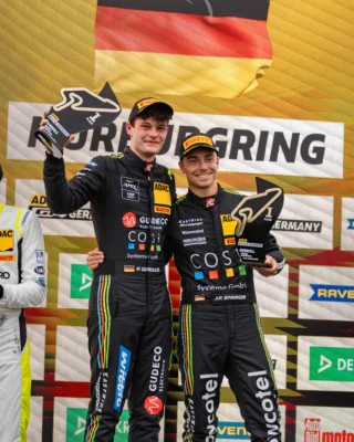 VICTORY AT THE NÜRBURGRING! 🏆🏁
A strong weekend for @eastside_motorsport in the ADAC GT4 Germany!

After securing pole position for both races, Jan Philipp Springob and Philipp Gogollok converted Saturday’s pole into a fantastic victory in their Aston Martin GT4. 🥇🔥

On Sunday, another strong performance followed with P4.

With these results, the duo leaves the Nürburgring second in the overall championship standings. 💪

Congratulations to Jan Philipp, Philipp and the entire EastSide Motorsport team! 🏎️💨

Next stop: Sachsenring! 🏁
________

SIEG AM NÜRBURGRING! 🏆🏁
Ein starkes Wochenende für EastSide Motorsport in der ADAC GT4 Germany!

Nach der Pole-Position für beide Rennen verwandelten Jan Philipp Springob und Philipp Gogollok die Pole am Samstag direkt in einen starken Sieg. 🥇🔥

Am Sonntag folgte mit Platz 4 das nächste gute Ergebnis.

Damit verlässt das Duo den Nürburgring auf Platz 2 der Gesamtwertung. 💪

Glückwunsch an Jan Philipp, Philipp und das gesamte Team von EastSide Motorsport! 🏎️💨

Next Stop: Sachsenring! 🏁

#MRChemie #EastSideMotorsport #ADACGT4Germany #Nürburgring #AstonMartin #Motorsport