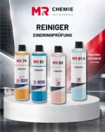 Unsere MR Reihe geht weiter – heute mit unseren Reinigern!
 
Nach dem Auftakt unserer MR Reihe geht es heute mit dem ersten Produktbeitrag los! Diesmal stehen vier Reiniger aus unserem Sortiment im Mittelpunkt.
 
In den kommenden vier Bildern stellen wir euch vier Reiniger aus unserem Sortiment genauer vor. Dabei geben wir einen Überblick über ihre Eigenschaften, Besonderheiten und Zulassungen und zeigen, worin sich die einzelnen Produkte unterscheiden.
 
Mit dem MR® 79 AMS, MR® 85, MR® 88 AMS und MR® 91 H stehen vier lösemittelhaltige Reiniger im Mittelpunkt, die sich in ihren Eigenschaften und Anwendungsbereichen unterscheiden.